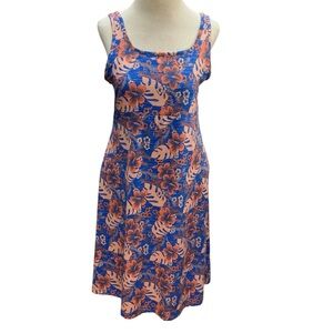 Columbia Women Medium PFG Floral SunDress Performance Fishing Gear Beach Casual